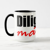 Sorgfalt-Angelegenheiten Tasse (Links)