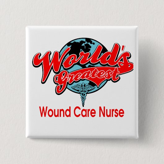 Sorgfalt-Krankenschwester der Welt bestste Wund Button (Vorderseite)