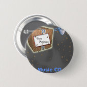 Sorgfalt Paket-Musik CD Knopf Button (Vorne & Hinten)