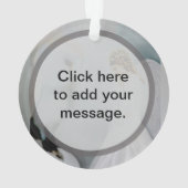 Sorgfalt-Schutzengel und weiße Eule durch Amelia Ornament (Rückseite)