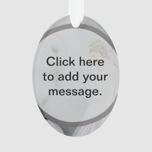 Sorgfalt-Schutzengel und weiße Eule durch Amelia Ornament (Rückseite)