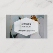 Sorgfalt-Schutzengel und weiße Eule Visitenkarte (Vorderseite)