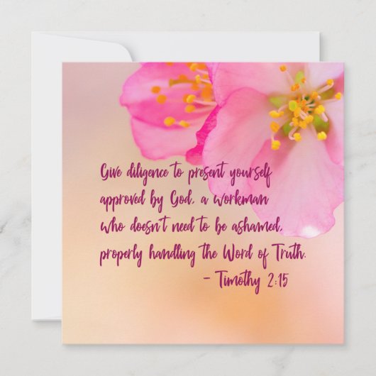 Sorgfalt walten lassen, um sich Christlich vorzust (Vorderseite)