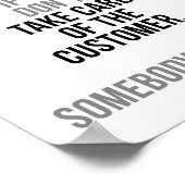 Sorgfältig sein poster (Ecke)