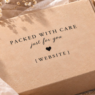 Sorgfältig verpackte minimalistische Geschäftspack Permastempel