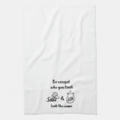 Sorgfältig, wer Sie vertrauen Salz & Zucker sehen  Geschirrtuch (Vertikal)