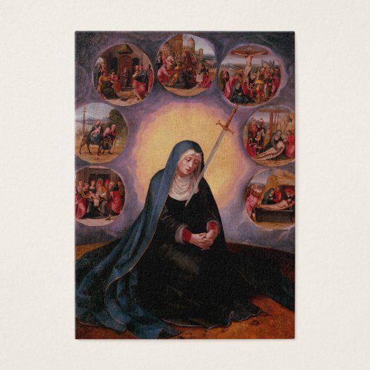 Sorgfältige Jungfrau Mary Katholic Beerdigung Gebe (Vorderseite)