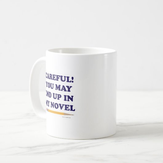 Sorgfältiges Funny Novel Sprichwort Kaffeetasse (Vorderseite Links)