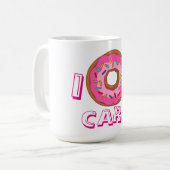 Sorgfaltwortspiel des Krapfens I Kaffeetasse (Vorderseite Links)