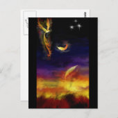sorglos Phoenix Postkarte (Vorne/Hinten)