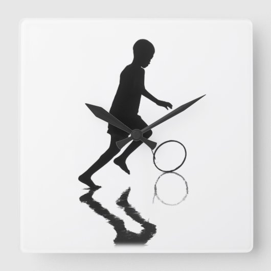 Sorglos Quadratische Wanduhr (Vorderseite)