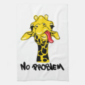 Sorglose Giraffe: Kein PROBLEM Haltung Geschirrtuch (Vertikal)