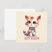 Sorglose Katze Attitude - Spielerisches Felsdesign (Vorne/Hinten)