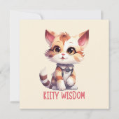 Sorglose Katze Attitude - Spielerisches Felsdesign (Vorderseite)