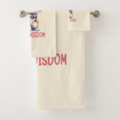 Sorglose Katze Attitude - Spielerisches Felsdesign Badhandtuch Set (Insitu)