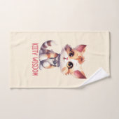 Sorglose Katze Attitude - Spielerisches Felsdesign Badhandtuch Set (Handtuch)