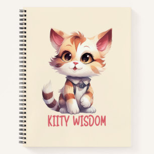 Sorglose Katze Attitude - Spielerisches Felsdesign Notizblock