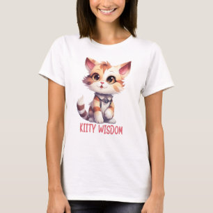 Sorglose Katze Attitude - Spielerisches Felsdesign T-Shirt