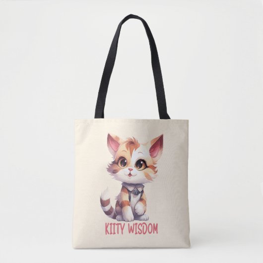 Sorglose Katze Attitude - Spielerisches Felsdesign Tasche (Vorderseite)