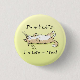 Sorglose Katze Button