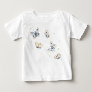 Sorglose Schmetterlinge im Flug Baby T-shirt