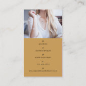 Sørina Juwelierlogos Gold-Visitenkarte Visitenkarte (Rückseite)