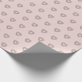Sørina Juwelierlogos Rose Quartz Geschenkpapier (Ecke)