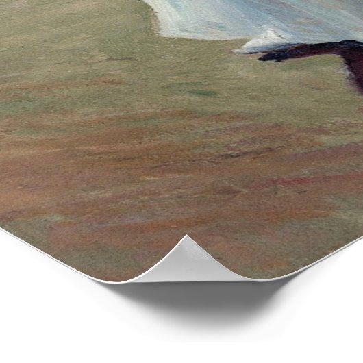 Sorolla - Clotilde am Strand Poster (Ecke)