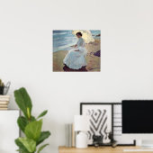 Sorolla - Clotilde am Strand Poster (Heimbüro)