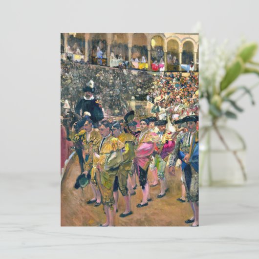 Sorolla - Der Bullfighter Karte (Stehend Vorderseite)