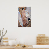 Sorolla - Die rosa Robe nach dem Bad Poster (Küche)