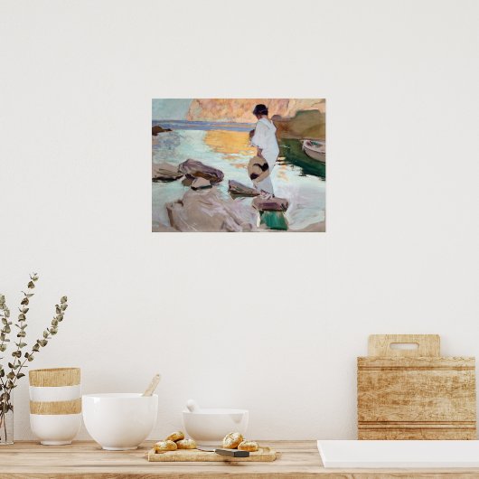 Sorolla - Elena in Cala De San Vicente Poster (Küche)