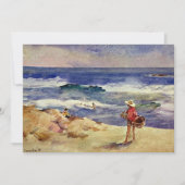 Sorolla - Junge auf dem Sand Karte (Vorderseite)