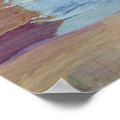 Sorolla - Nach dem Baden Frau & Kind Poster (Ecke)