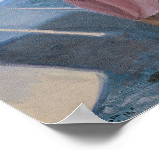 Sorolla - Nach dem Baden Poster (Ecke)