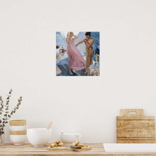 Sorolla - Nach dem Baden Poster (Küche)