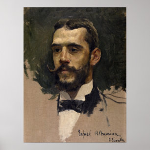 Sorolla - Porträt von Rafael Altamira Poster