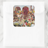 Sorolla: Seville-The Dance Quadratischer Aufkleber (Tasche)