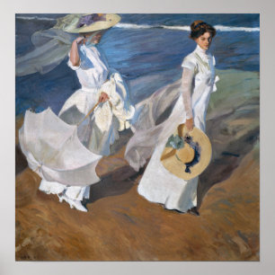 Sorolla - Spaziergang entlang der Meeresküste Poster