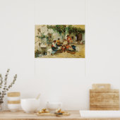 Sorolla - Verkauf von Melonen Poster (Küche)