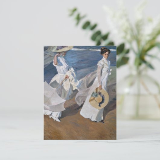 Sorolla Y Bastida - Spaziergang entlang der Küste Dankeskarte (Stehend Vorderseite)