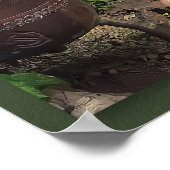 Soros in geheimen Gartenplakaten Poster (Ecke)