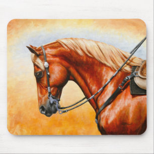 Sorrel Flaxen Kastanienviertel Pferd Mousepad