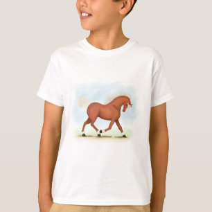 Sorrel Pferd mit Blaze & Socken Reittier T-Shirt