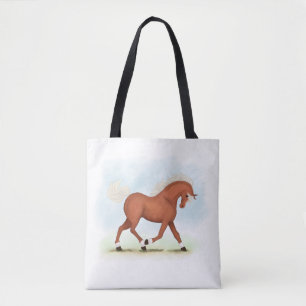 Sorrel Pferd mit Blaze & Socken Reittier Tasche