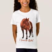 Sorrel Pferd - Riders Equine Designer Shirt (Vorderseite)