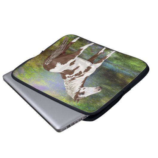 Sorrel Tovero Paint Horse Print Laptopschutzhülle (Vorne Knopf)