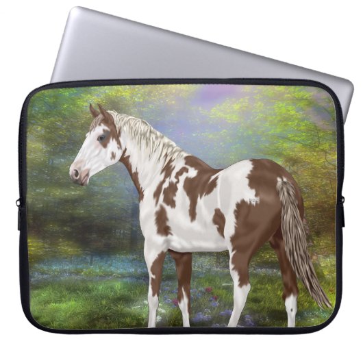 Sorrel Tovero Paint Horse Print Laptopschutzhülle (Vorderseite)