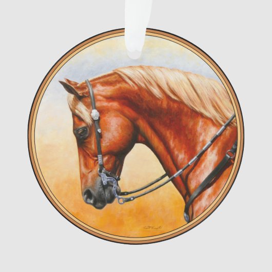 Sorrel Western Pleasure Quarter Horse Ornament (Vorderseite)