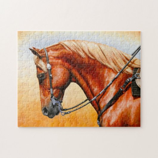Sorrel Western Pleasure Quarter Horse Puzzle (Horizontal)